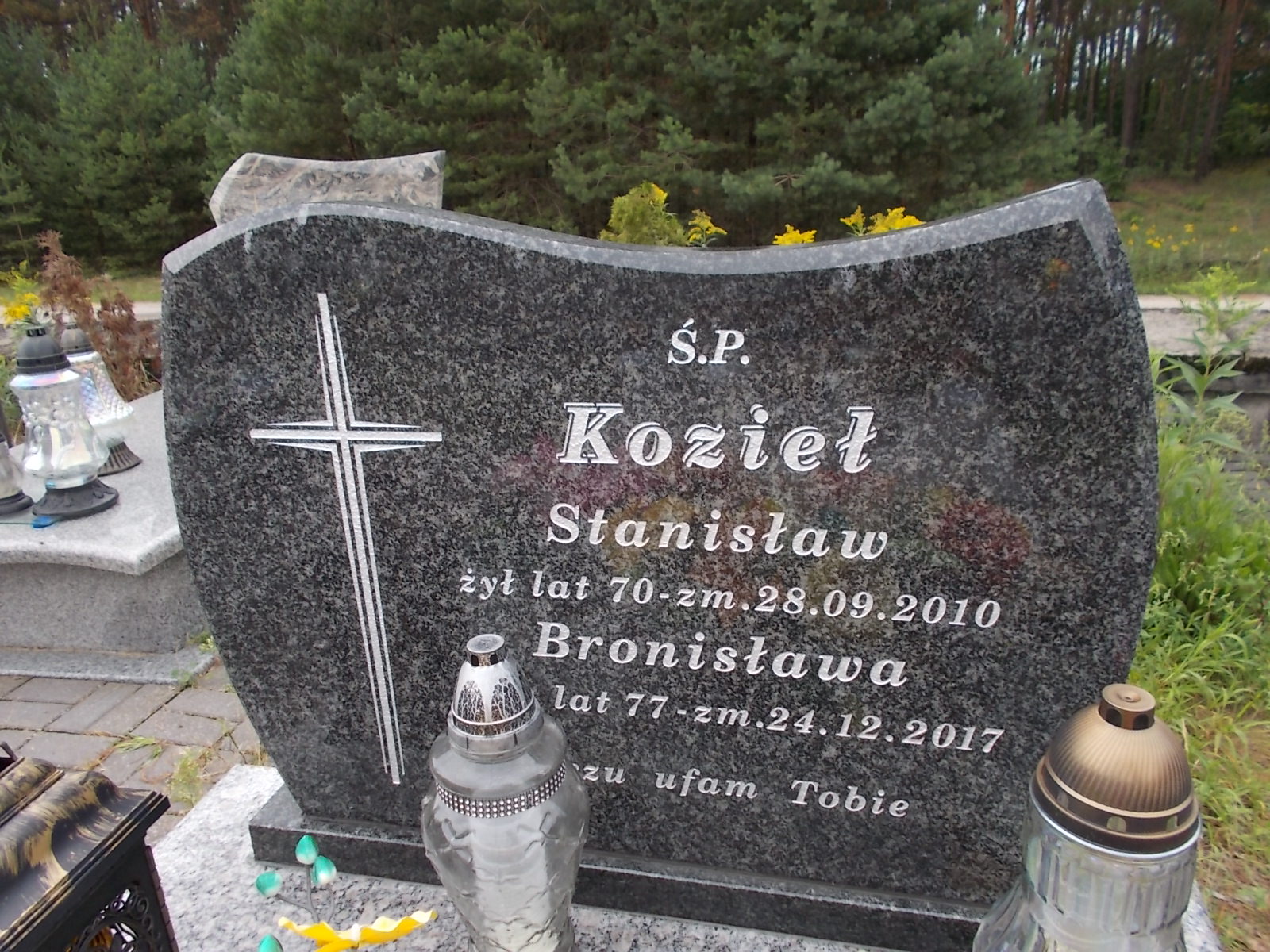 Bronisława Kozieł Wierna Rzeka - Grobonet - Wyszukiwarka osób pochowanych