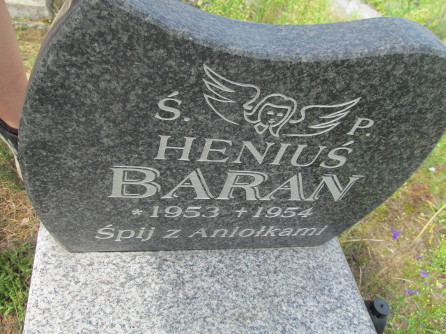Henryk Baran 1952 Wierna Rzeka - Grobonet - Wyszukiwarka osób pochowanych